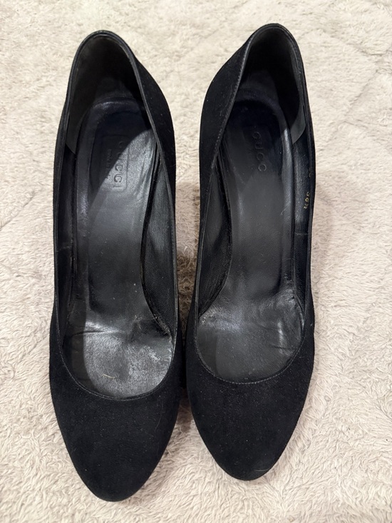 Gucci Shoes - Gucci Women’s Black Suede Round -Toe Pumps